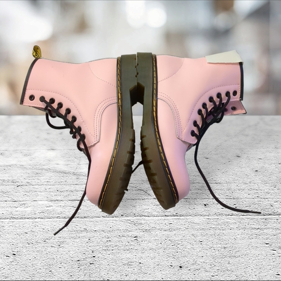 Dr  Martens pink combat boots size 9 - Picture 7 of 15